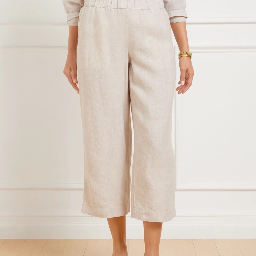 Talbots Natural Linen Pants - Picture 6 of 7